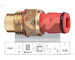 Teplotní spínač, větrák chladiče KW 550 095