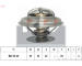 Termostat, chladivo KW 580 982S
