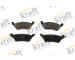 Sada brzdových destiček, kotoučová brzda KRAFT AUTOMOTIVE 6018517