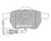 Sada brzdových destiček, kotoučová brzda MOTAQUIP LVXL1125