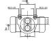Válec kolové brzdy MOTAQUIP VWC649