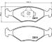 Sada brzdových destiček, kotoučová brzda HELLA PAGID 8DB 355 008-381