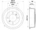 Brzdový buben HELLA PAGID 8DT 355 302-041
