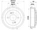 Brzdový buben HELLA PAGID 8DT 355 303-031