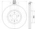 Brzdový kotouč HELLA PAGID 8DD 355 117-191