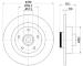 Brzdový kotouč HELLA PAGID 8DD 355 123-371