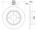 Brzdový kotouč HELLA PAGID 8DD 355 126-611