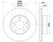 Brzdový kotouč HELLA PAGID 8DD 355 132-141