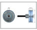 Vratná/vodicí kladka, klínový žebrový řemen CAFFARO 359-55