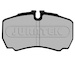 Sada brzdových destiček, kotoučová brzda JURATEK JCP1405
