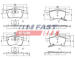 Sada brzdových destiček, kotoučová brzda FAST FT29526