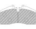 Sada brzdových destiček, kotoučová brzda FERODO RACING FCP560H