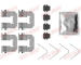 Sada prislusenstvi, oblozeni kotoucove brzdy QUICK BRAKE 109-0068