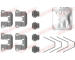 Sada prislusenstvi, oblozeni kotoucove brzdy QUICK BRAKE 109-0100