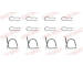 Sada prislusenstvi, oblozeni kotoucove brzdy QUICK BRAKE 109-0939