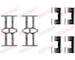 Sada prislusenstvi, oblozeni kotoucove brzdy QUICK BRAKE 109-1118