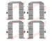 Sada prislusenstvi, oblozeni kotoucove brzdy QUICK BRAKE 109-1758