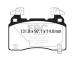 Sada brzdových destiček, kotoučová brzda EBC Brakes DP43028R