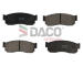 Sada brzdových destiček, kotoučová brzda DACO Germany 322207