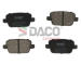 Sada brzdových destiček, kotoučová brzda DACO Germany 322572