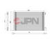 Kondenzátor klimatizácie JPN 60C9120-JPN